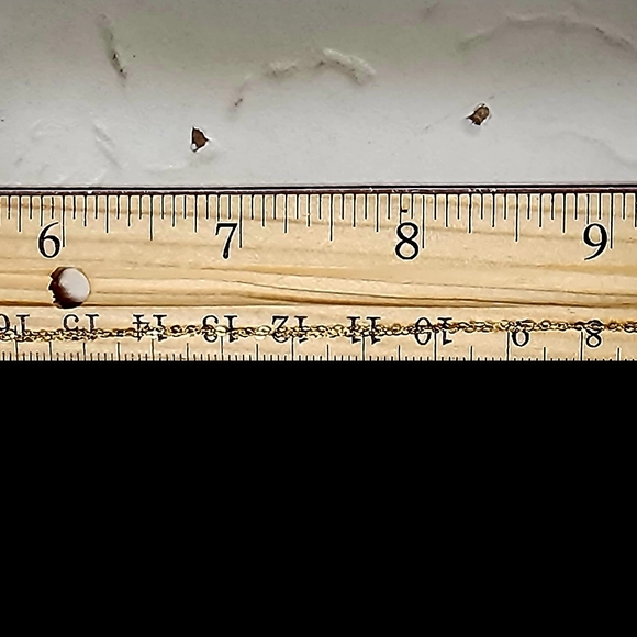 18k Necklace NWT Stamps 750 Solid Gold . - Picture 6 of 13